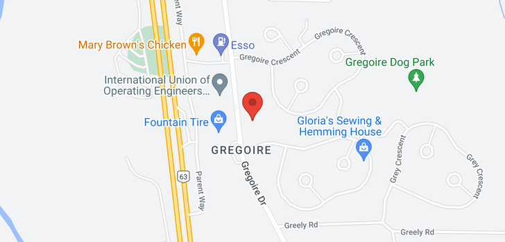 map of 400 243  Gregoire Drive